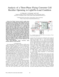 Analysis of a Three-Phase Flying Converter Cell Rectifier Operating