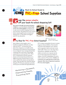 PVC - Free School Supplies