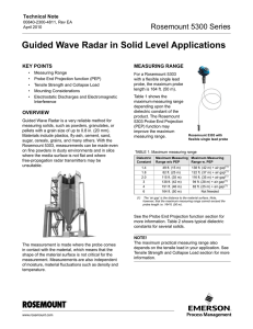 Guided Wave Radar in Solid Level Applications