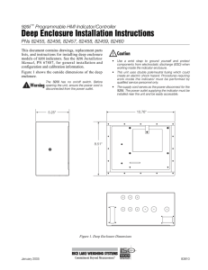Deep Enclosure Installation Instructions