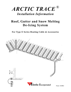 Roof and Gutter De-Icing