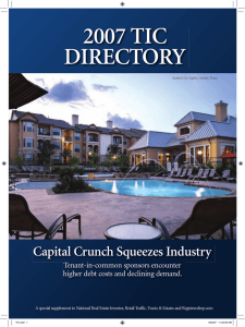 2007 tic directory - National Real Estate Investor