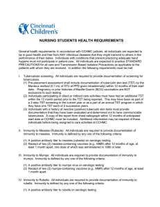 Nursing Student Health Requirements