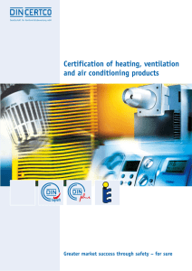 Brochure for Certification of Products