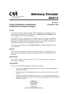 AC21-3 Rev 3, Product Certification