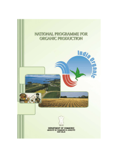 Indian National Programme for Organic Production