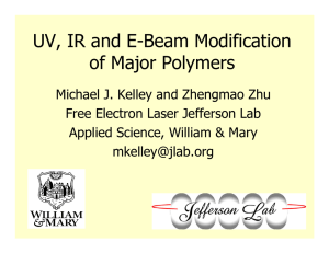 UV, IR and E-Beam Modification of Major Polymers