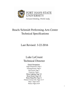 Technical Specifications - Fort Hays State University