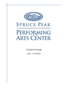 Technical Package Rev. 1/15/2016 - Spruce Peak Performing Arts