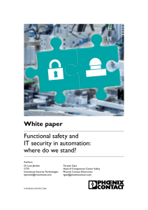 Functional safety and IT security in automation