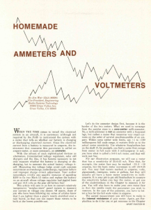 Homemade ammeters an..