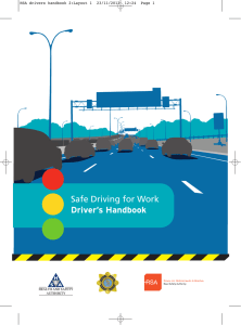 Safe Driving for Work Driver`s Handbook