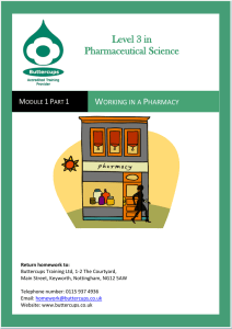 Regulations in the Pharmacy Environment