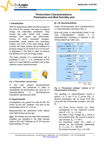 Photovoltaic Characterizations: Polarization and Mott Schottky plot