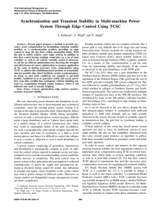 Synchronization and Transient Stability in Multi