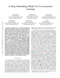 A Deep Embedding Model for Co-occurrence Learning