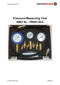 Pressure-Measuring Tool SMO Nr.: VR00136-0