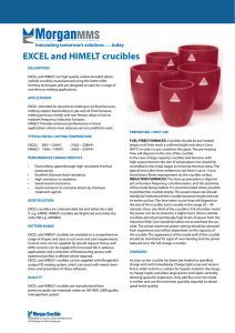 EXCEL and HIMELT crucibles