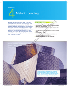 Metallic bonding