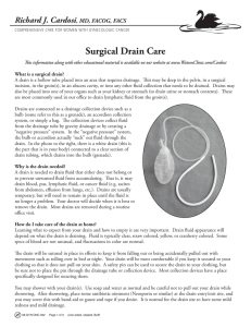 Surgical Drain Care