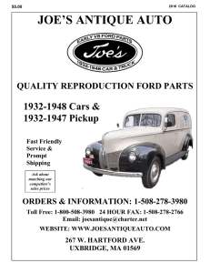 QUALITY REPRODUCTION FORD PARTS