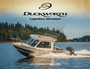 2016 Model Guide - Duckworth Boats