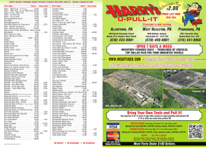 View Our Price Sheet - Harry`s U