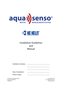 Installation Guidelines and Manual