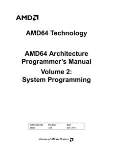 AMD64 Architecture Programmer`s Manual, Volume 2