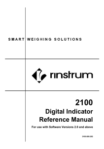 Digital Indicator Reference Manual