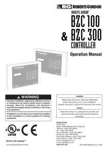 BZC 100-300 Operation Manual Oct 2002