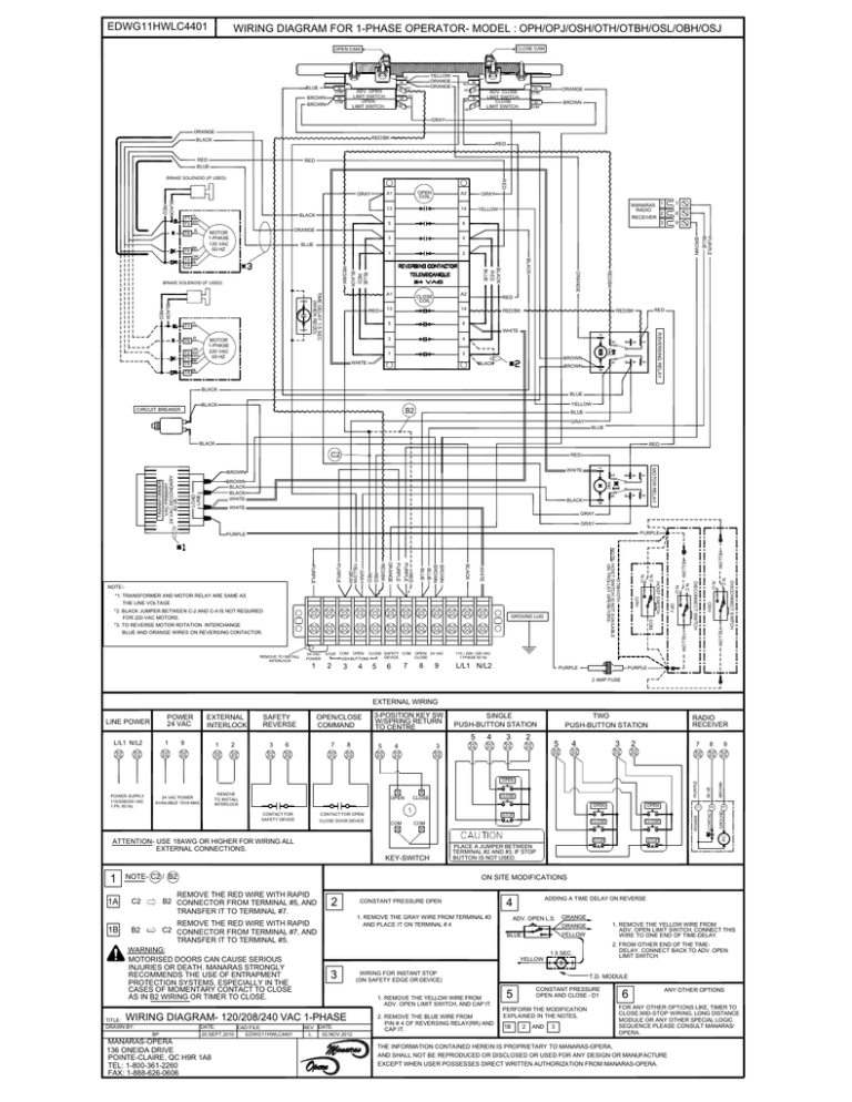 Wiring Diagram For 1 Phase Operator, Limitorque Wiring Diagram