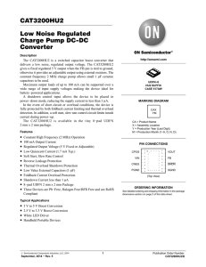 CAT3200HU2 - Low Noise Regulated Charge Pump DC