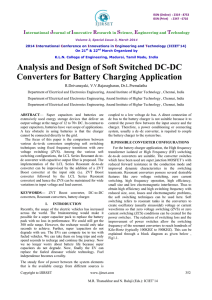 Analysis and Design of Soft Switched DC-DC Converters