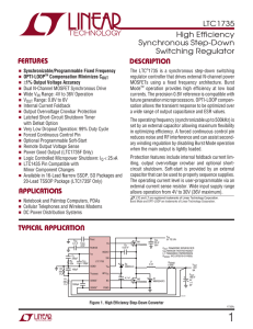 LTC1735 - High Efficiency Synchronous Step