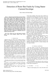 Detection of Rotor Bar Faults by Using Stator Current