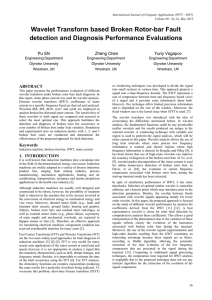 Wavelet Transform based Broken Rotor