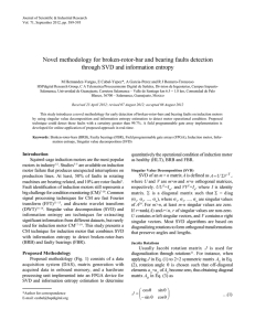 Novel methodology for broken-rotor-bar and bearing faults detection