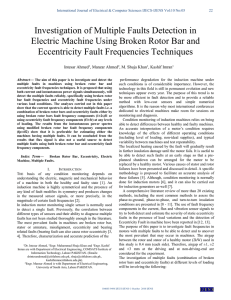 Investigation of Multiple Faults Detection in Electric Machine Using