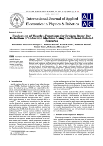 Evaluation of Wavelet–Functions for Broken Rotor Bar Detection of