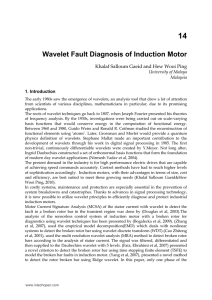 Wavelet Fault Diagnosis of Induction Motor