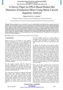 A Survey Paper on FPGA-Based Broken Bar Detection of Induction