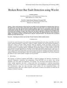 Broken Rotor Bar Fault Detection using Wavlet