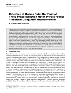 Detection of Broken Rotor Bar Fault of Three Phase Induction Motor