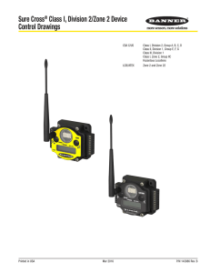 Sure Cross® Class I, Division 2/Zone 2 Device Control Drawings