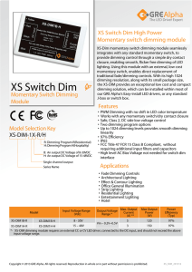 XS Switch Dim