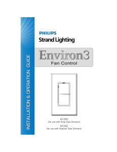 Environ 3 Wallbox Dimming System (Discontinued)