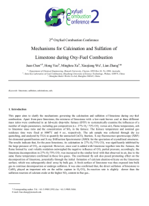 Mechanisms for Calcination and Sulfation of Limestone