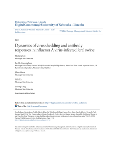 Dynamics of virus shedding and antibody responses in influenza A