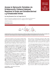 Access to Spirocyclic Oxindoles via N